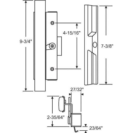 Strybuc Patio Door Handle 13-258